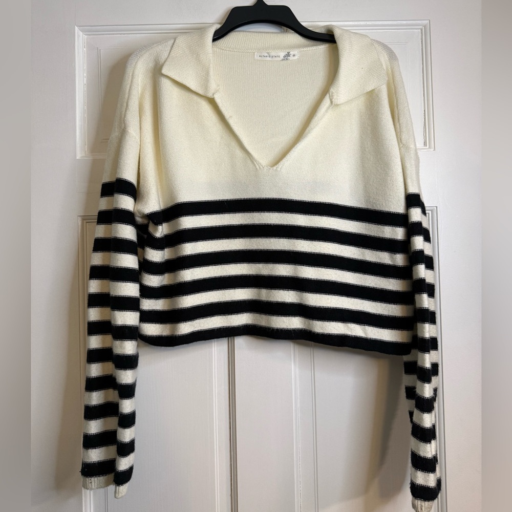 Altar’d State V-Neck Crop Sweater